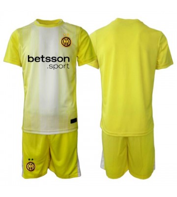 Inter Milan Målmand Udebanetrøje Børn 2025-26 Kortærmet (+ Korte bukser)